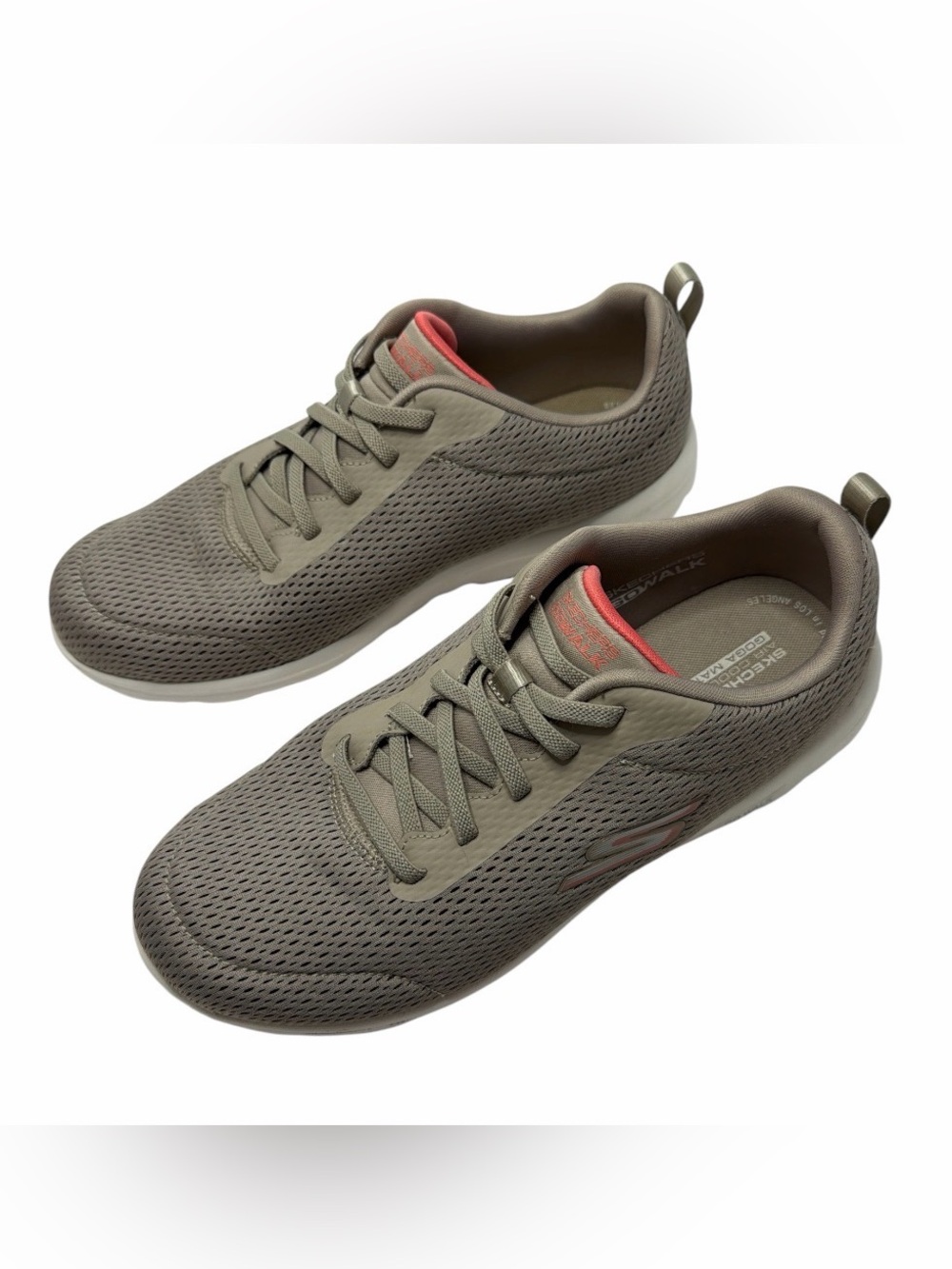 Skechers GO WALK Travel Fun Journey Women’s 11 W Wide Gray Taupe Walking Shoes